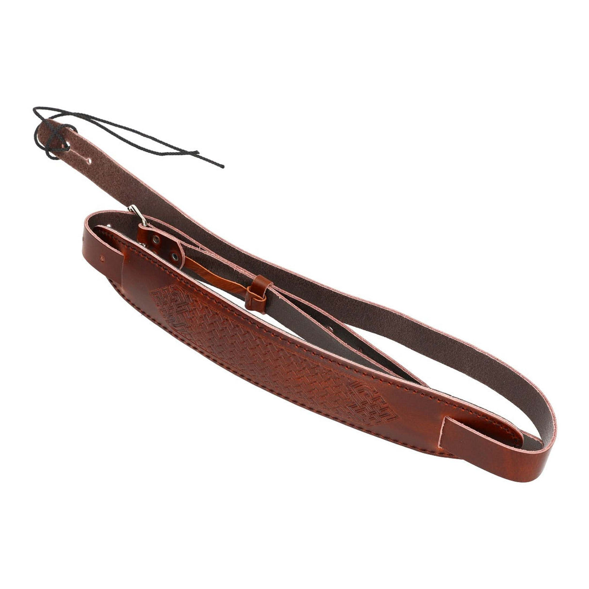 Flight S58 Bruine Leren Ukulele Strap EU Handgemaakt met Verstelbare Lengte