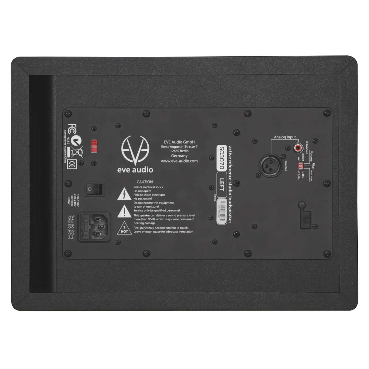 EVE Audio SC3070 Right actieve 3-weg studiomonitor 6,5 inch 335W 35Hz-25kHz 110 dB met DSP SMART-knob