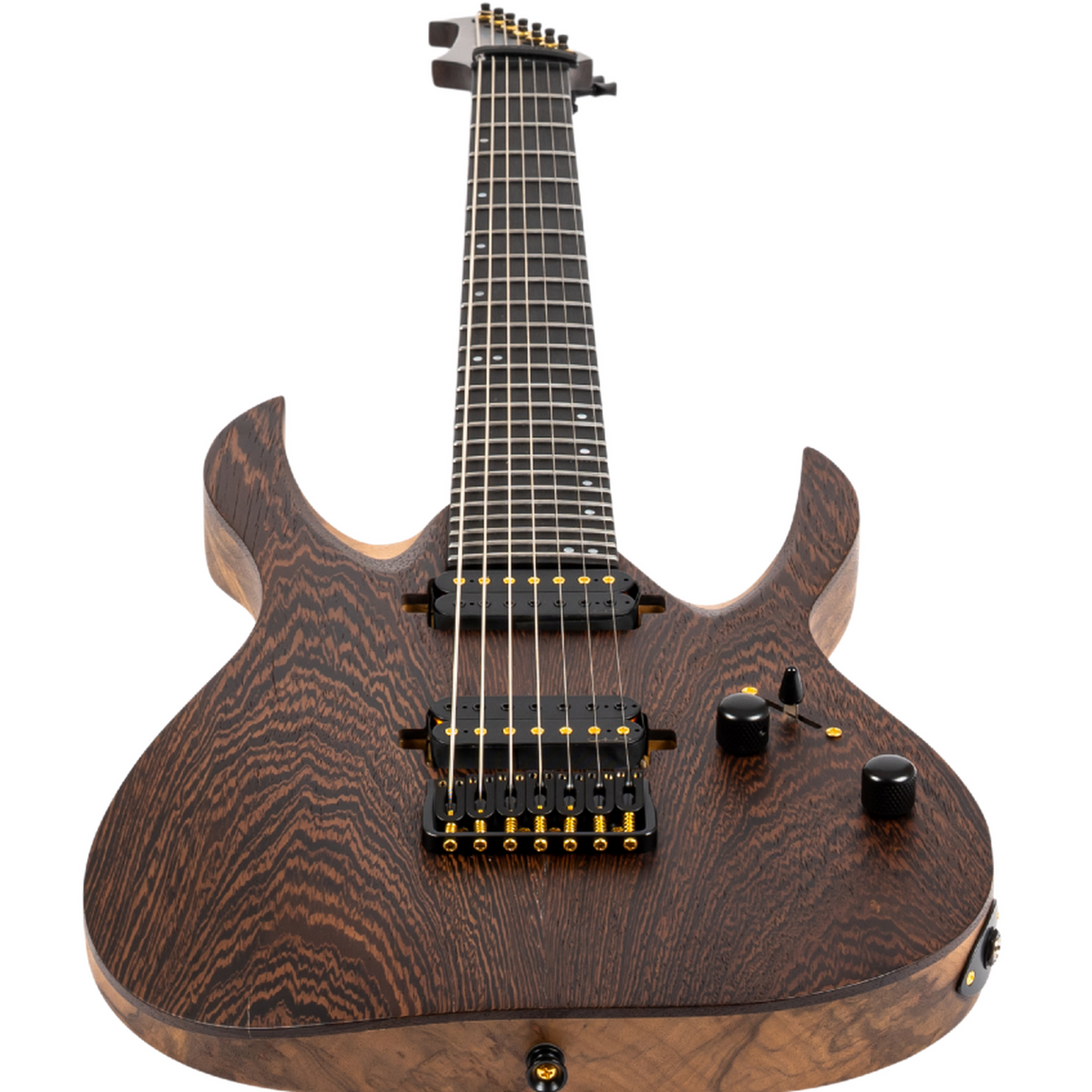Spira S-1007 PRO 7-snarig, Black Limba body, Villain PRO pickups