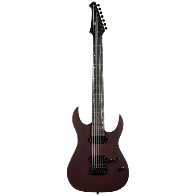 Spira Guitars S-407 MBK Satin Black elektrische gitaar
