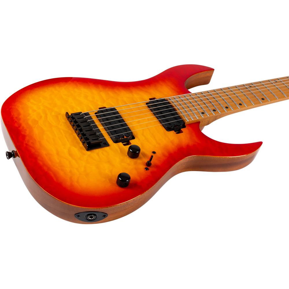 Spira Guitars S-507 QFB Fireburst elektrische gitaar ST model