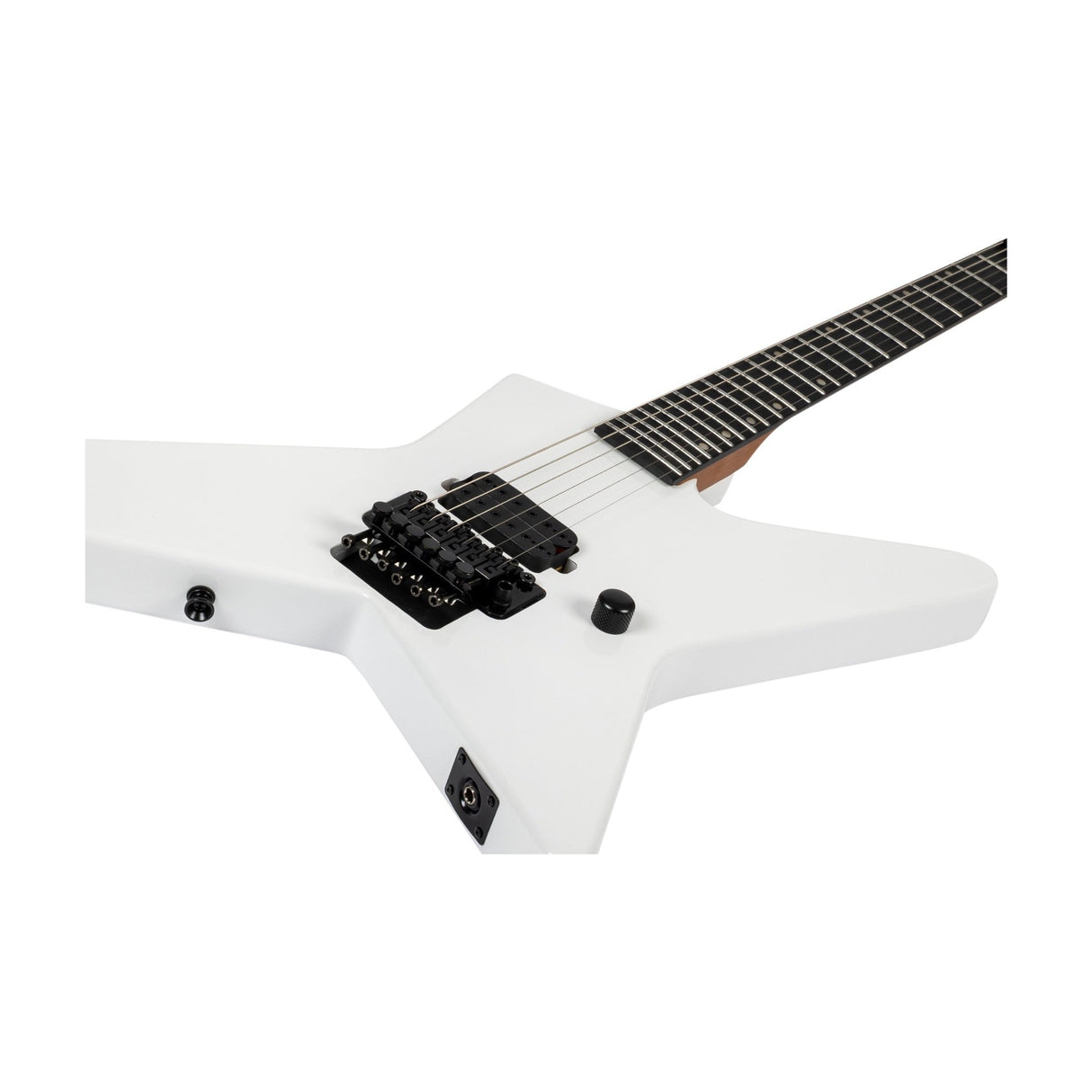 Spira SR-420 WH Star-Style Elektrische Gitaar HH Villain Humbuckers Roasted Poplar Ebony Tech Satin White