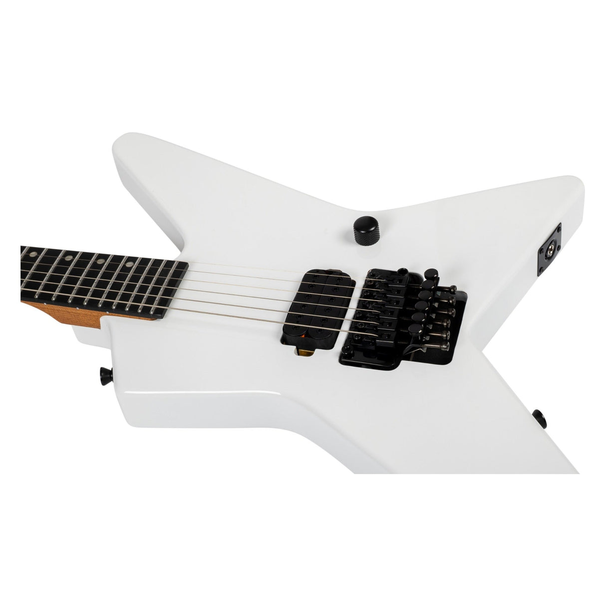 Spira SR-420 WH Star-Style Elektrische Gitaar HH Villain Humbuckers Roasted Poplar Ebony Tech Satin White