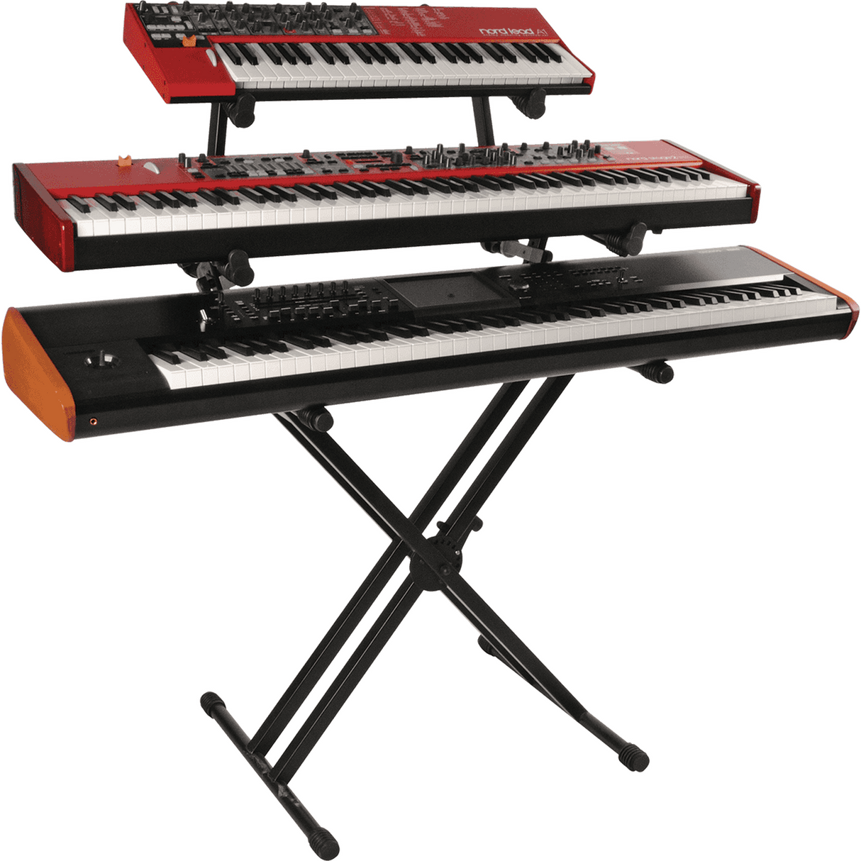 QUIKLOK QL723 Pro Keyboardstandaard – Dubbele X, 3 Niveaus, Verstelbaar, max. 90 kg