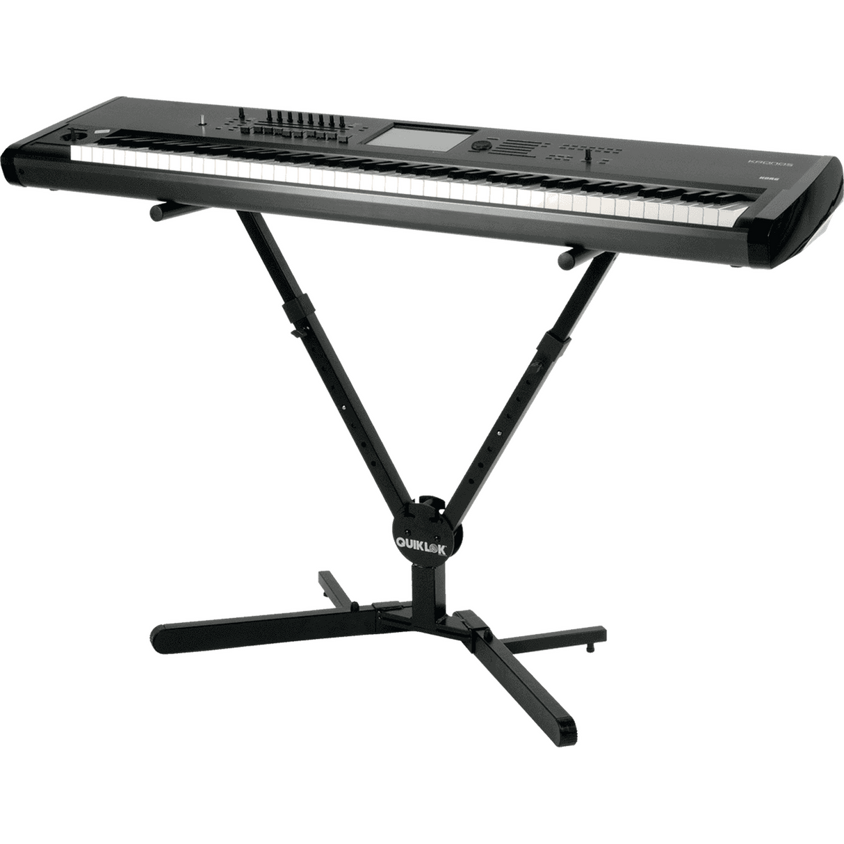 QUIKLOK QLY40 Keyboardstandaard – Y-vorm, Verstelbaar, met Hoes, max. 99 kg