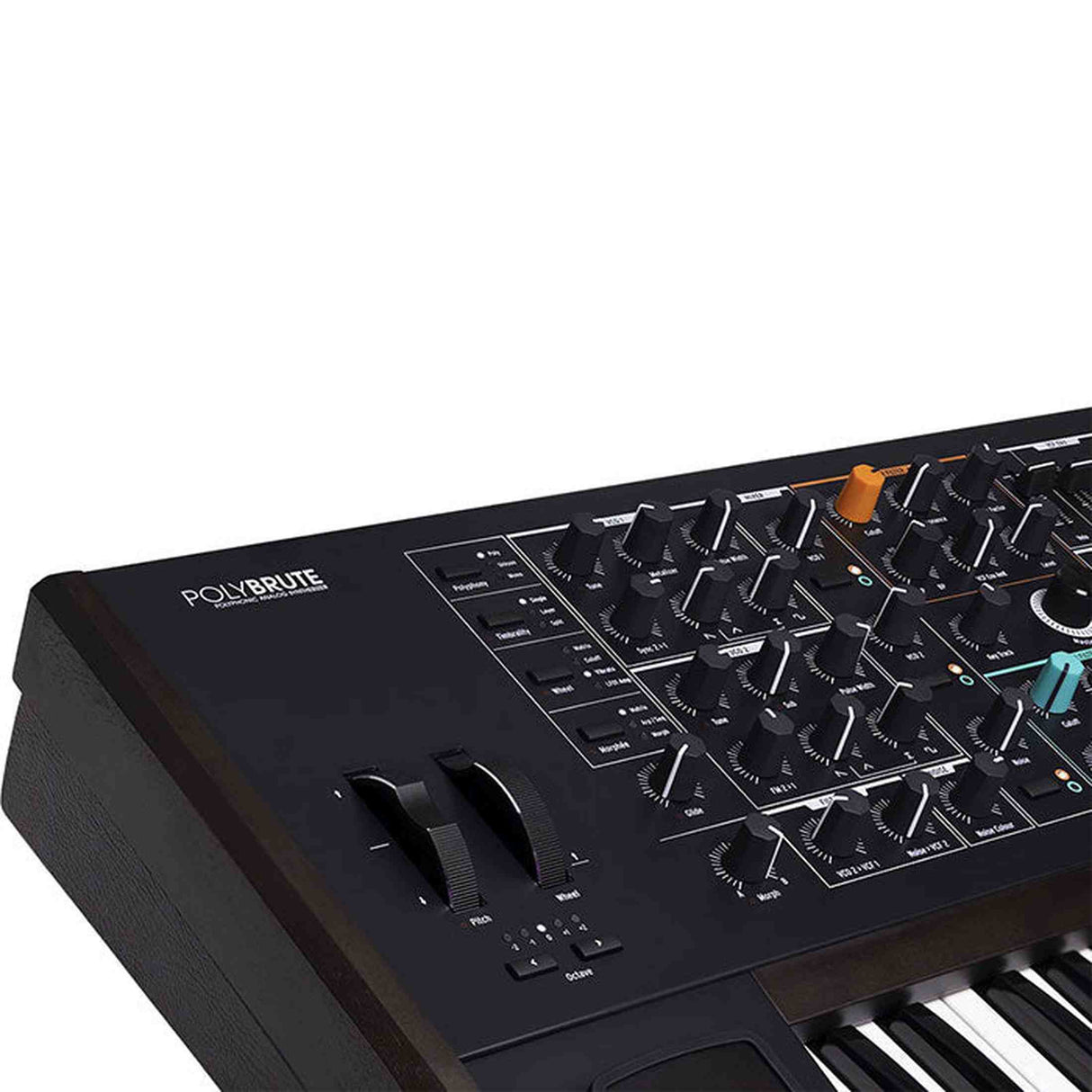 Arturia PolyBrute Noir – 61 toetsen, analoog, morphée controller, ribbon, 6-stemmig
