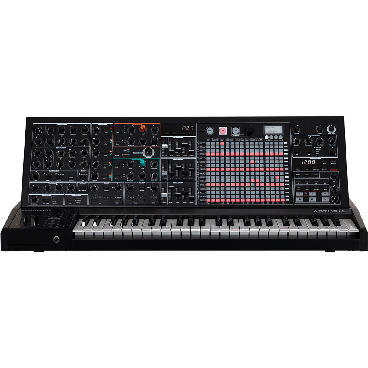 Arturia MatrixBrute Noir – 49 toetsen, volledig analoog, met modulatiematrix en duale filters