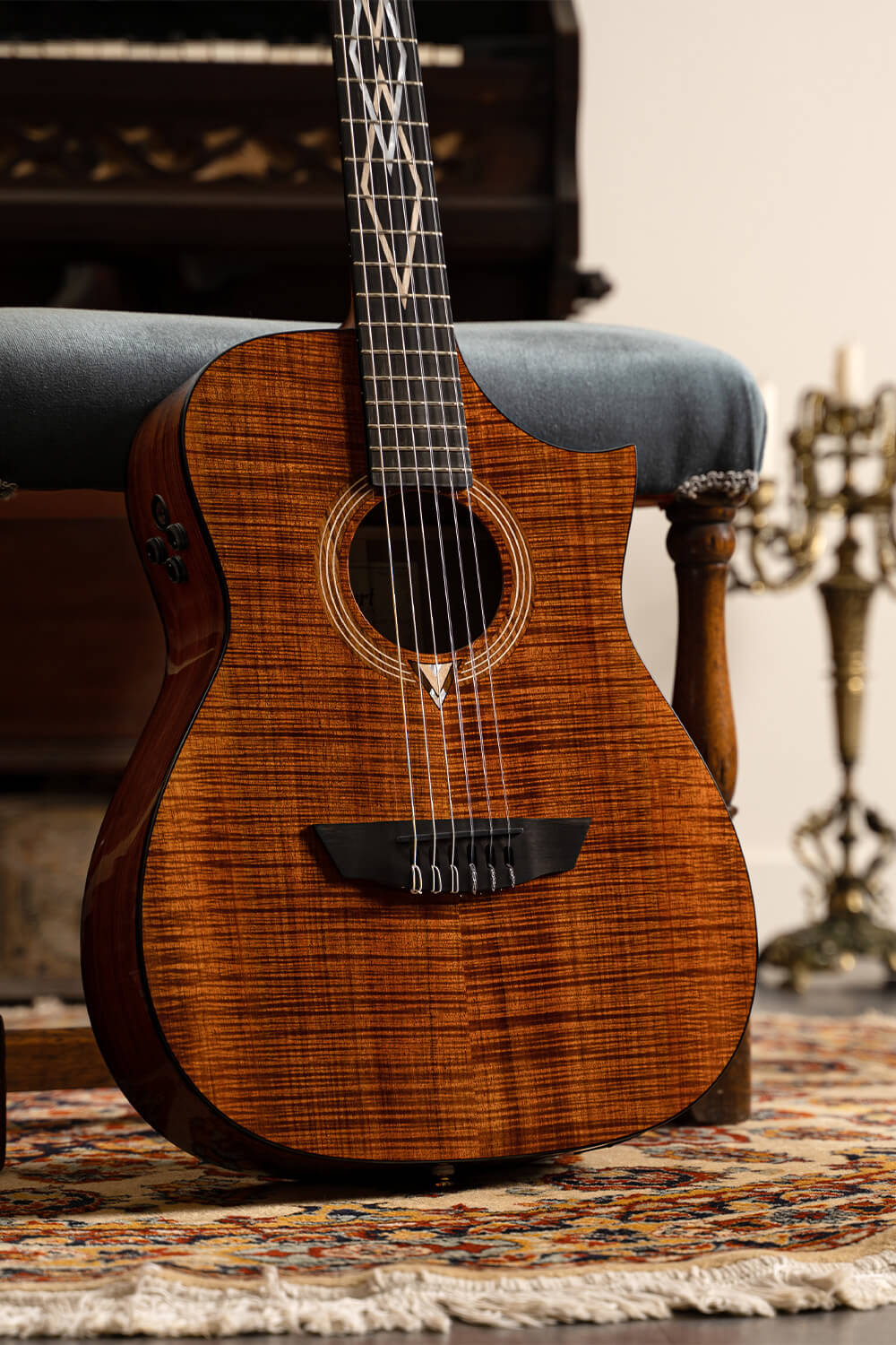 Cort Luxe Nylon Frank Gambale Signature – Massief Blackwood, Nylon Snaren & Fishman Flex Blend