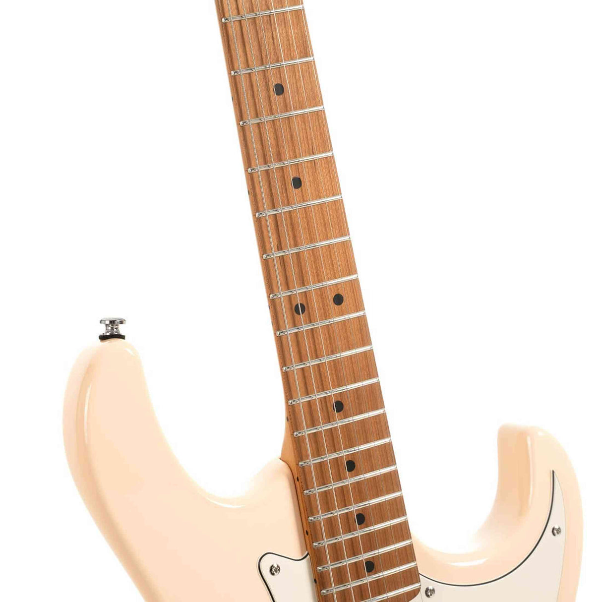 Cort G200SE ACR Elektrische Gitaar HSS Populier Roasted Maple Neck Antique Cream met Tremolo