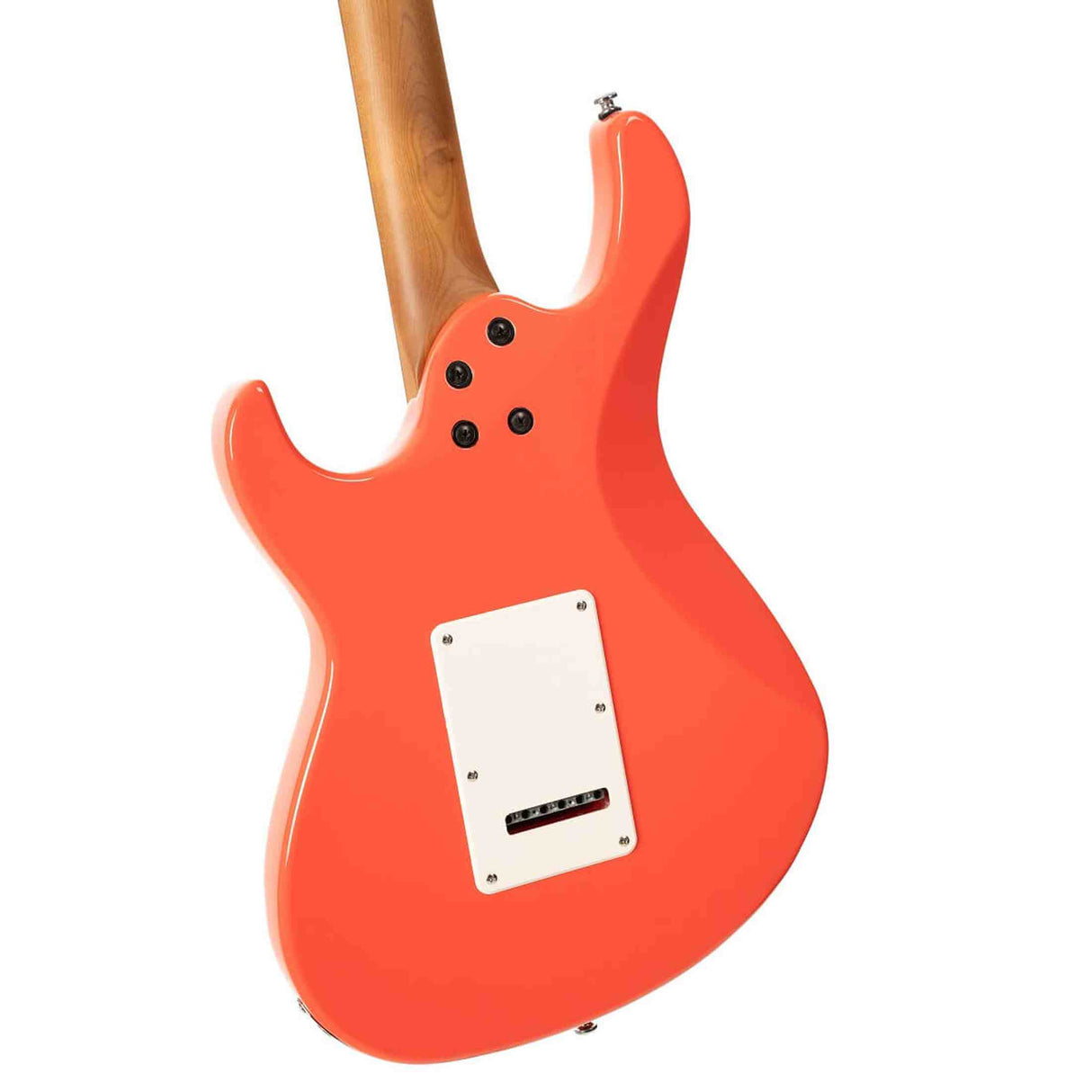 Cort G200SE SRD Elektrische Gitaar HSS Populier met Roasted Maple Hals Scarlet Red en Tremolo