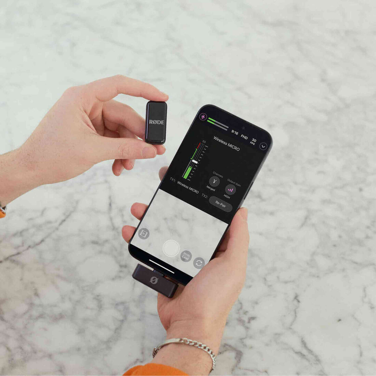 RØDE Wireless Micro USB-C Blue ultra-compact draadloos microfoonsysteem voor smartphone