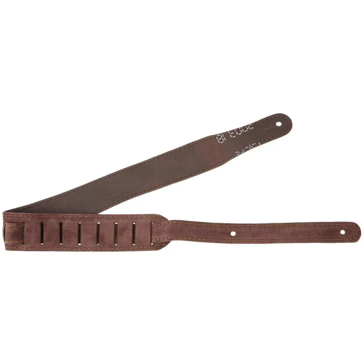 Flight S43 Ukulelengurt aus braunem Wildleder, EU-Handarbeit, mit Kopfplattenbefestigung