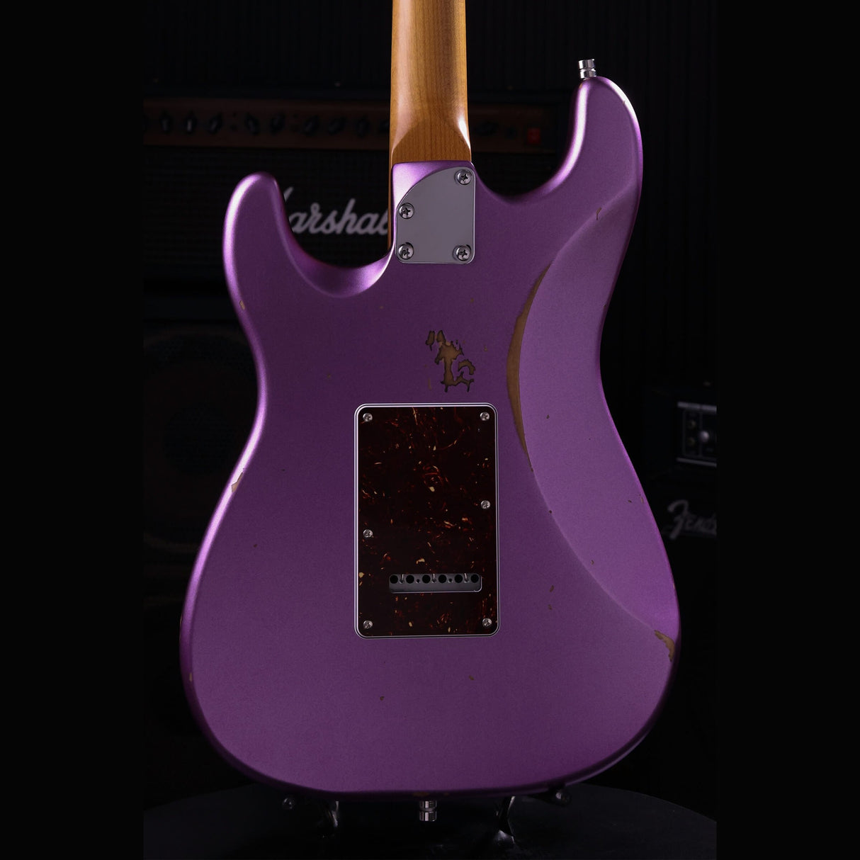 Patina PS-7 PP R S-style Elektrische Gitaar HSS Alnico V Nitro Relic Paulownia Body Roasted Maple Hals Paars