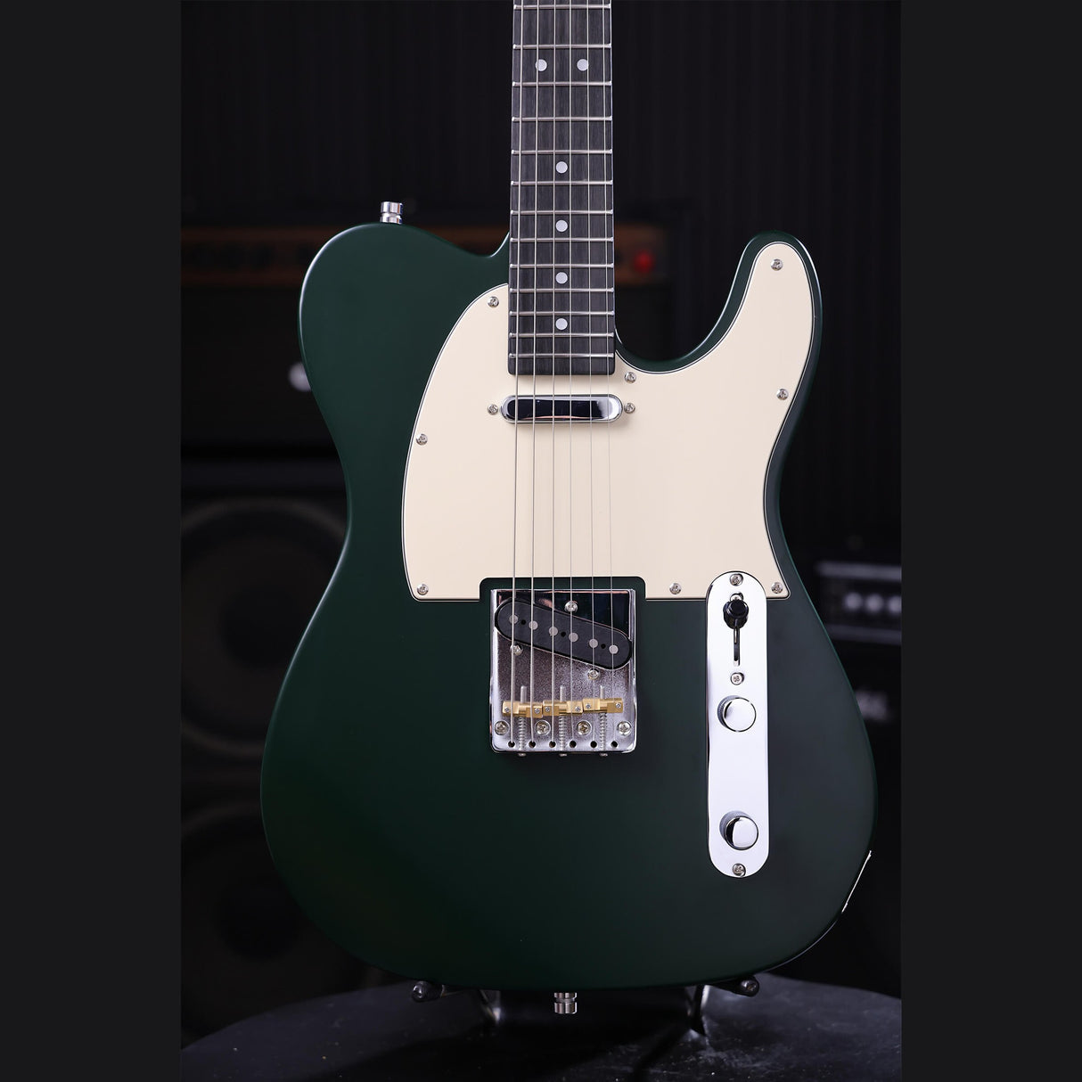 Patina PT-3 SGR T-style Elektrische Gitaar SS Alnico V Nitro Paulownia Body Roasted Maple Hals Sherwood Green