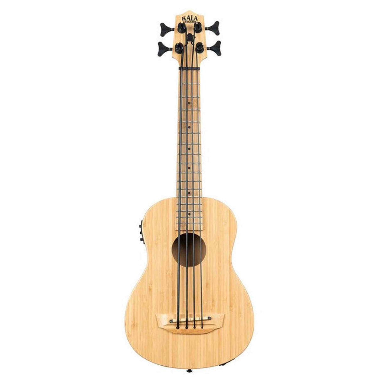 Kala Bamboo U•BASS® bas ukulele – Massief Bamboe, Elektrisch-Akoestisch met EQ en Gigbag