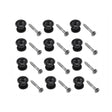 Boston EP-B endpin, plastic, with screw, 12-pack, black