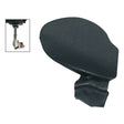 Wolf KH-72 chinrest for violin and viola 'classic'-model, metal black, nappa, patented screws