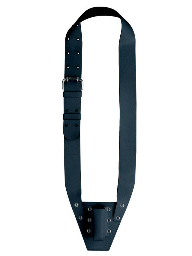 Boston VD-10-B Vaandelriem, leder, zwart