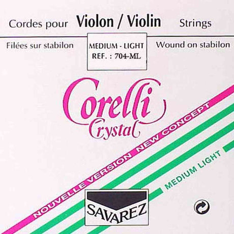 Corelli CO-704-ML violin string G-4 4/4, medium light, stabilon, silver