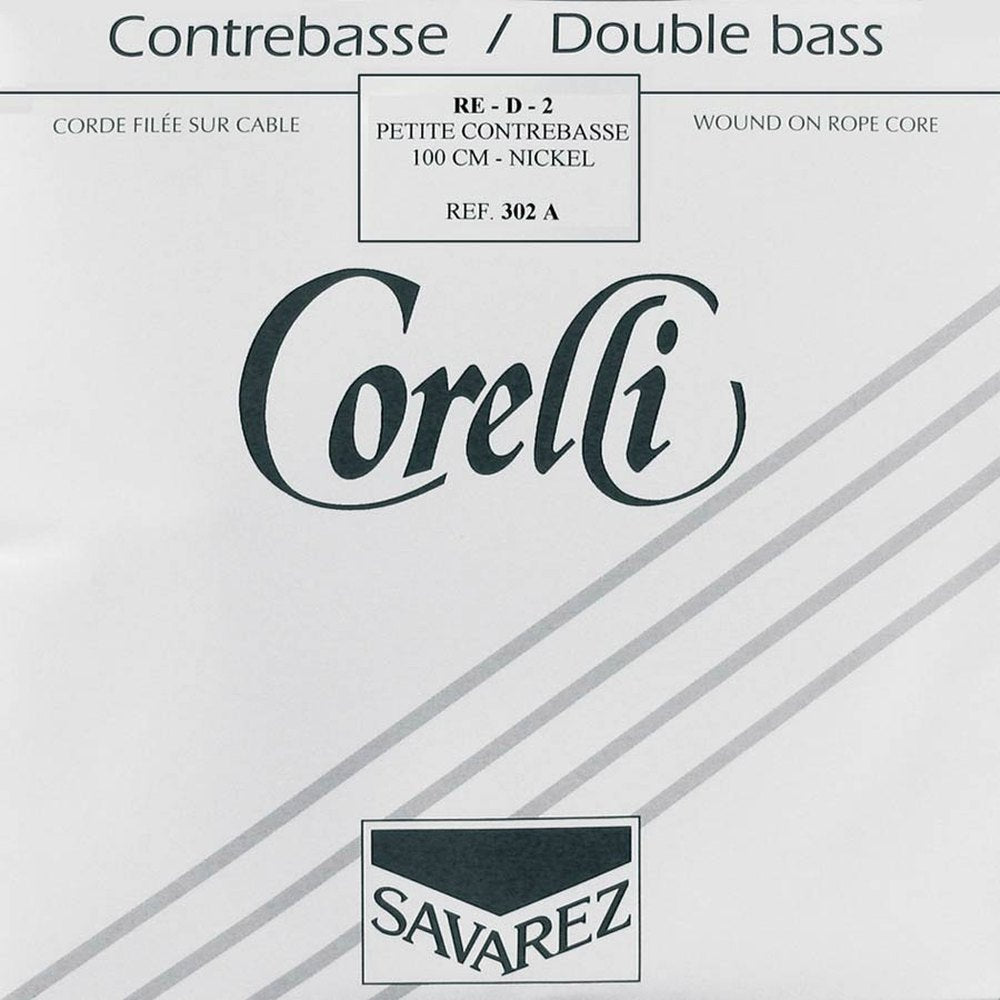 Corelli CO-302-A double bass string D-2 1/2, 100 cm., rope core, nickel