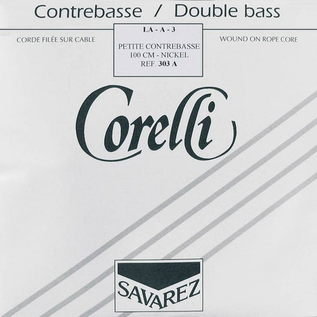 Corelli CO-303-A double bass string A-3 1/2, 100 cm., rope core, nickel