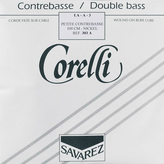 Corelli CO-303-A double bass string A-3 1/2, 100 cm., rope core, nickel