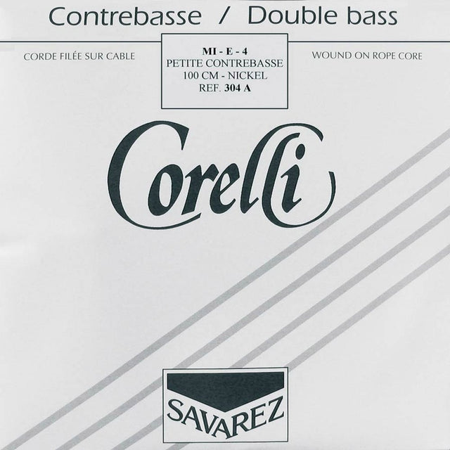 Corelli CO-304-A double bass string E-4 1/2, 100 cm., rope core, nickel