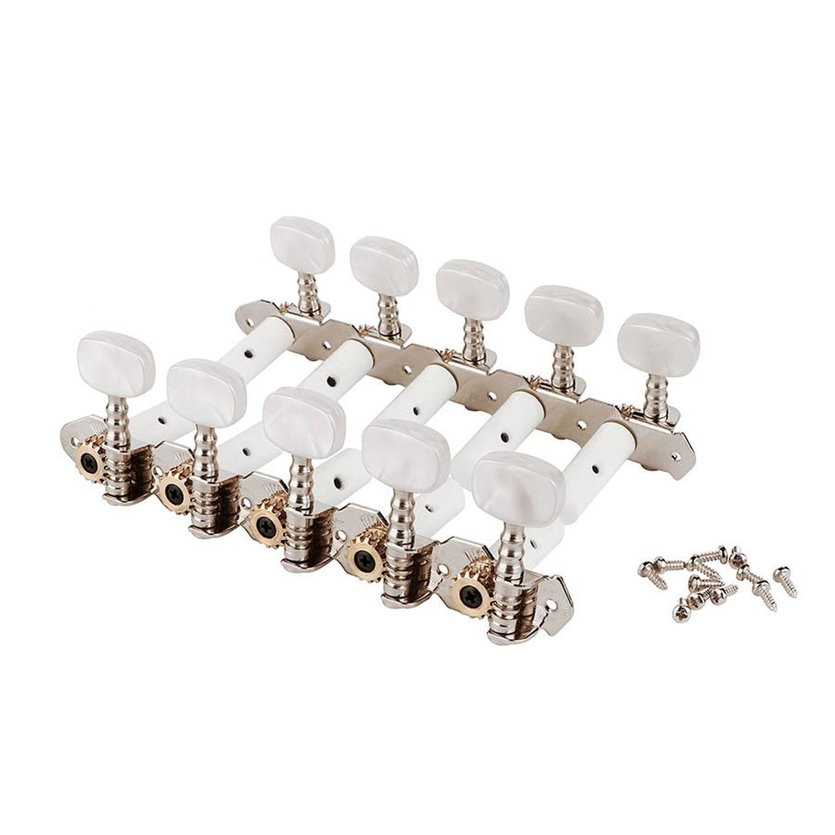 Boston 142-10 machine heads for 10-string guitar, nylon shaft, 100mm, plastic buttons