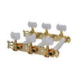 Boston 129-BG machine heads voor klassieke gitaar - Gouden nylon schacht met vlinderknoppen