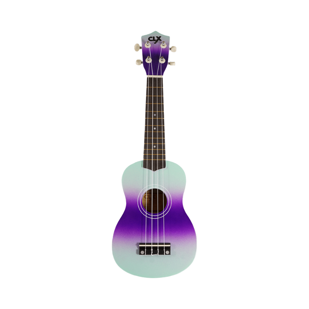 CLX Calista DC1 sopraan ukulele mint & paars