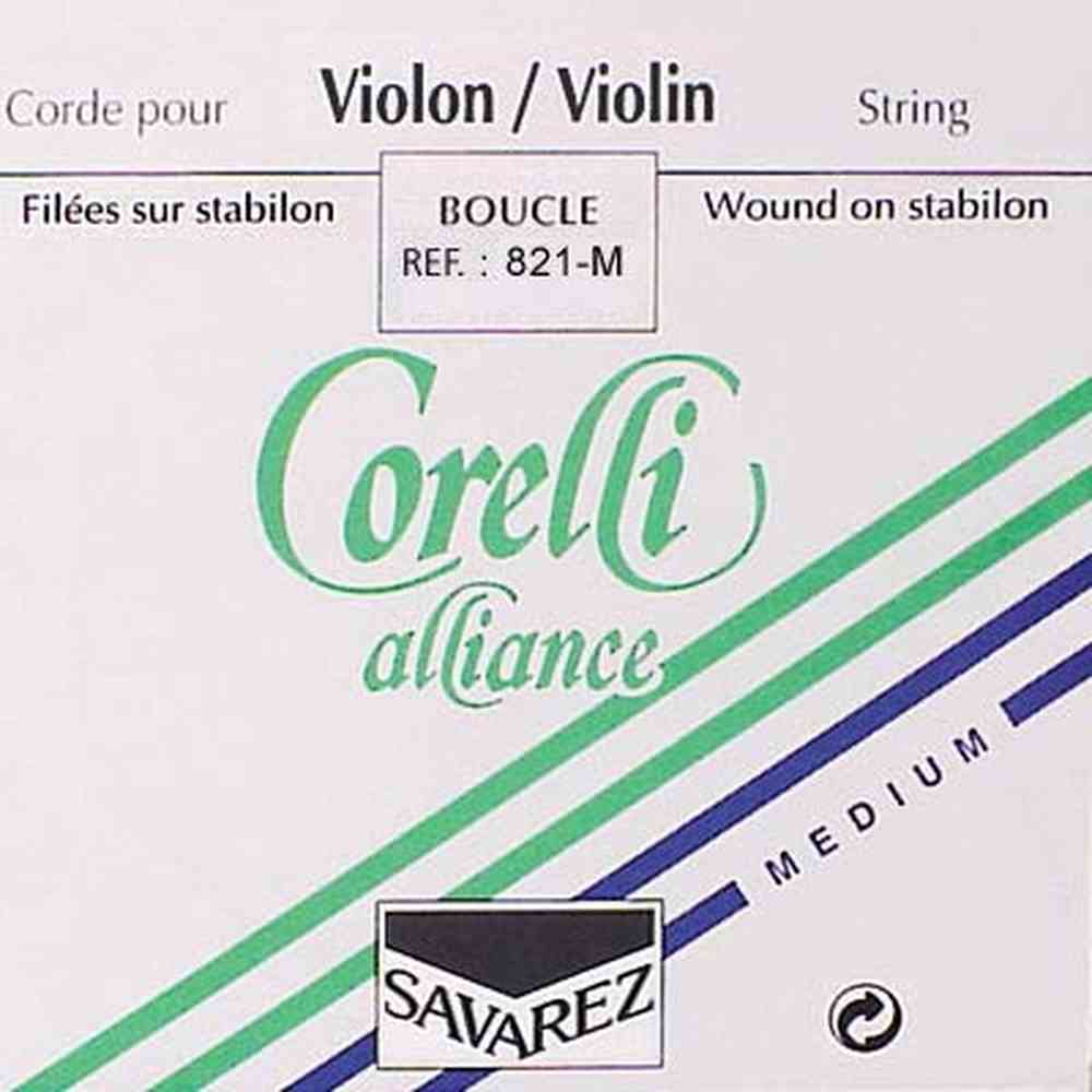 Corelli CO-821-M violin string E-1 4/4, medium, steel, ball end