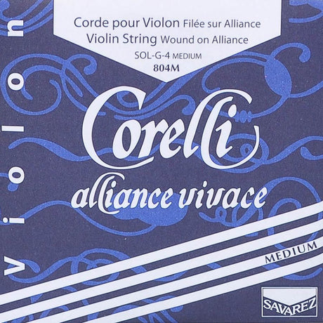 Corelli CO-804-M violin string G-4 4/4, medium, alliance KF, aluminum-silver alloy