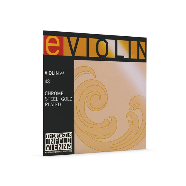 Thomastik Infeld TH-48M violin string E-1 4/4 medium, chrome steel, gold plated