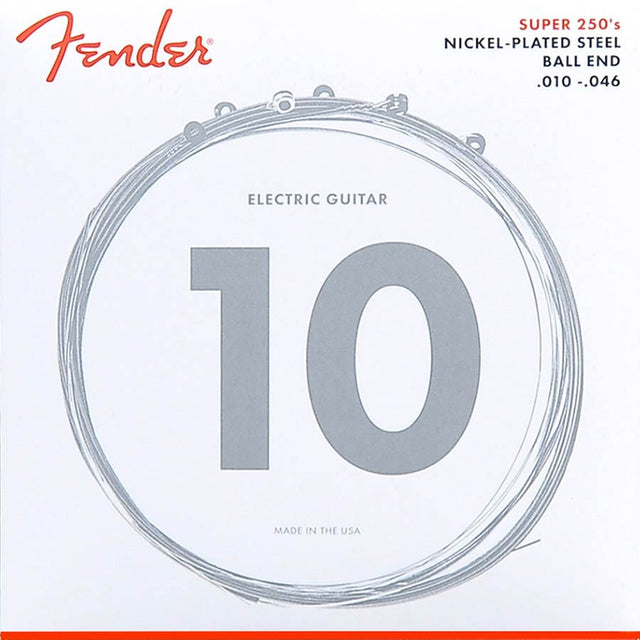 Fender F-250R snaren set elektrisch, nickel roundwound, regular, 010-013-017-026-036-046