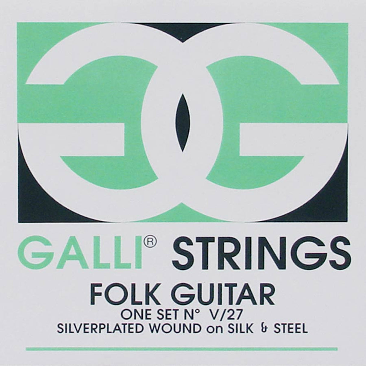 Galli V-27 snaren set acoustic, silverplated wound on silk steel 011-014-023-028-038-046