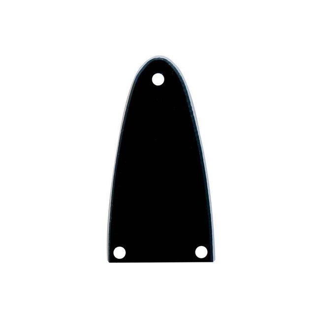 Boston LRC-24-B truss rod cover, black, 2 ply, black - white