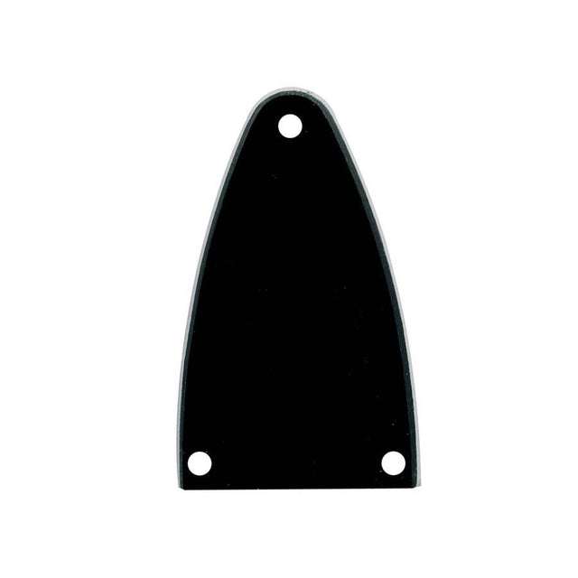 Boston LRC-26-B truss rod cover, black, 2 ply, black - white