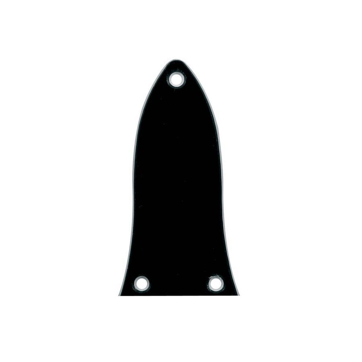 Boston LRC-34-B truss rod cover, black, 2 ply, black - white