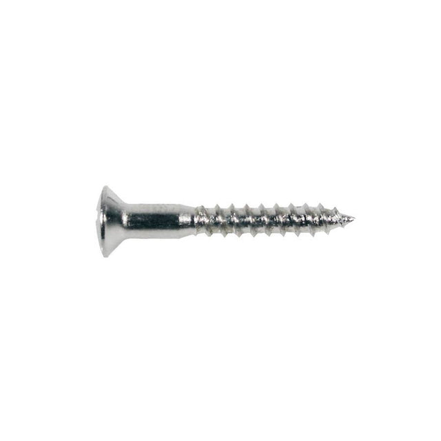 Boston WS-04-C screw, 3,5x25mm, 12pcs, oval countersunk, chrome