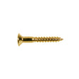 Boston WS-04-G screw, 3,5x25mm, 12pcs, oval countersunk, gold