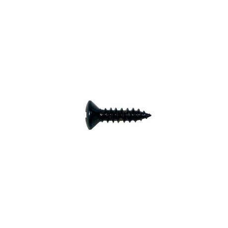 Boston TS-01-B screw, 3x12mm, 12pcs, oval countersunk, tapping, for pickguard, black