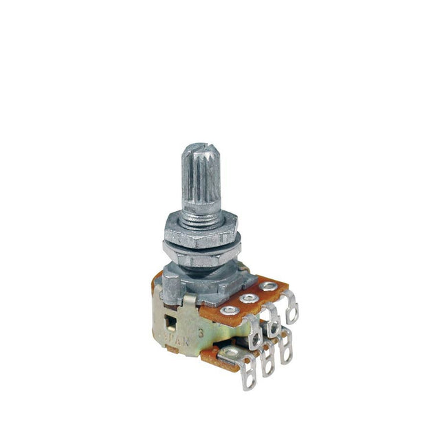 ALPS PM-250-Z 2x250K blender potentiometer, 10mm. bushing, M7x0,75 thread, blends 2 sources, made in Japan