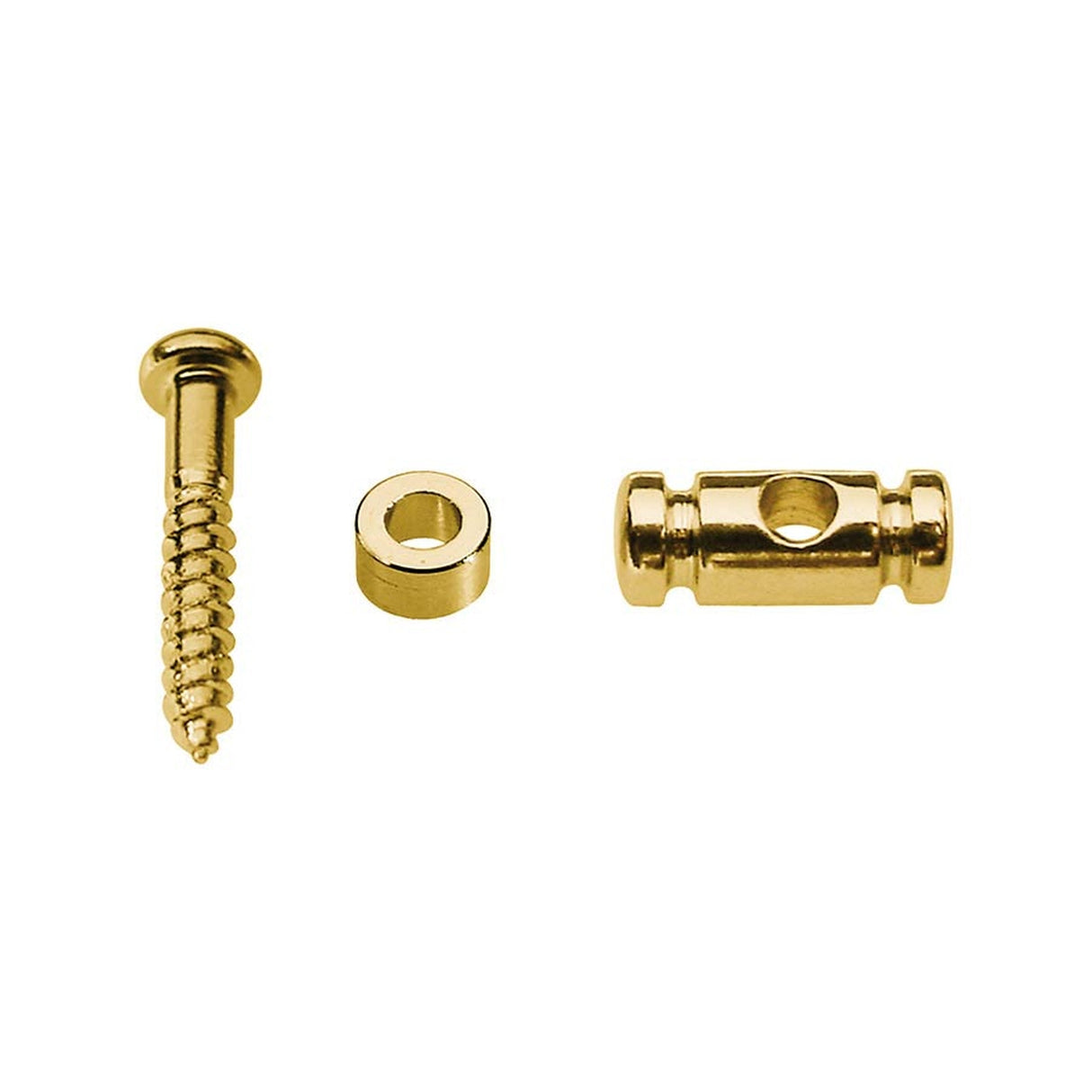 Boston SH-8-G string retainer, cilinder model, height 6.5mm, with spacer and screw, gold