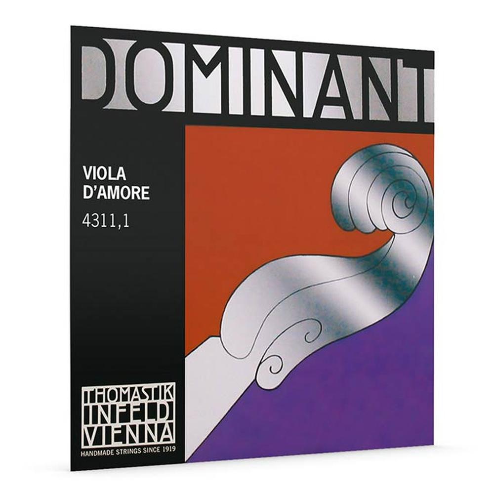 Thomastik Infeld TH-4311-1 viola d'amore string D-1, aluminum flat wound, synthetic core core