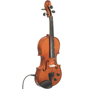 Stentor SR1515A elektrische vioolset 4/4 Student II – massief hout, Artec-pickup, incl. strijkstok en luxe koffer