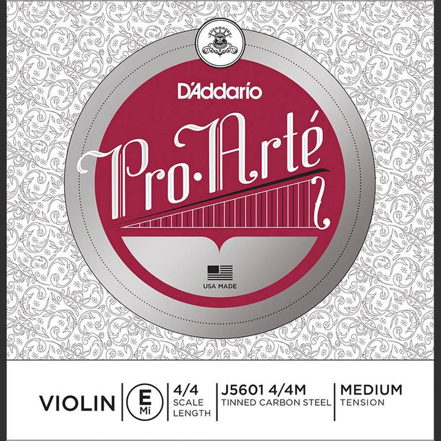 D'Addario J5601-44M violin string E-1 4/4, medium, plain steel