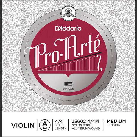 D'Addario J5602-44M violin string A-2 4/4, medium, aluminum wound