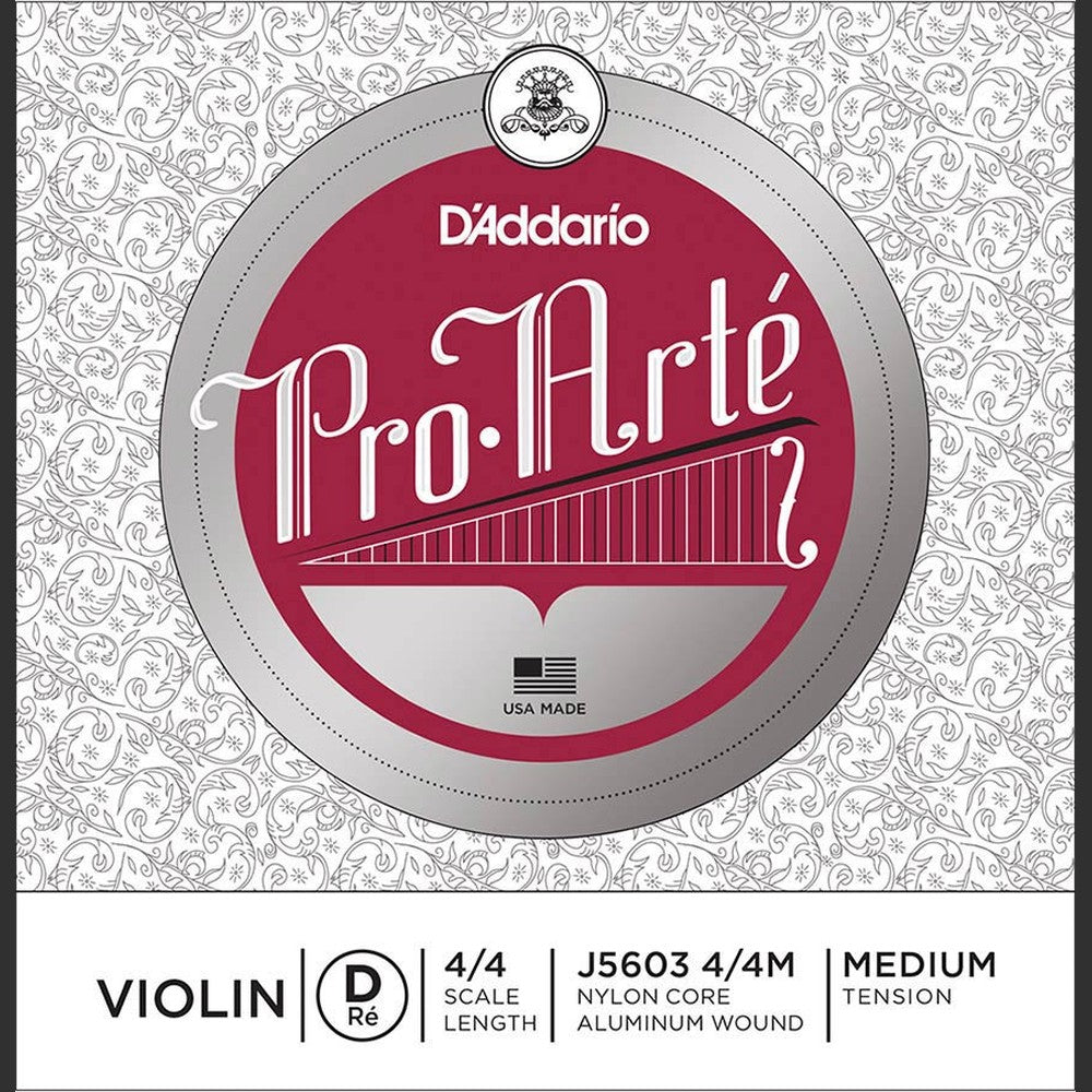 D'Addario J5603-44M violin string D-3 4/4, medium, aluminum wound