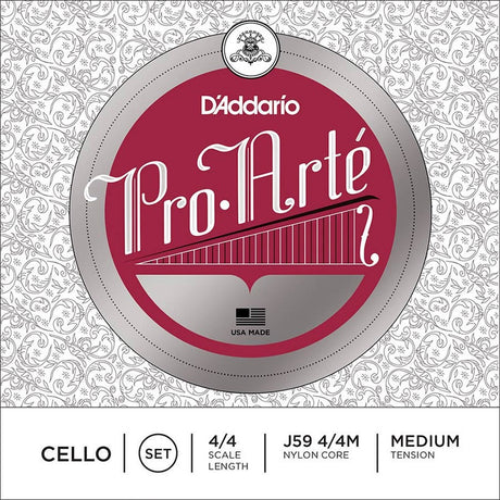 D'Addario J59-44M cello string set 4/4, medium