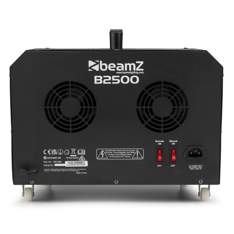 beamZ B2500 Dubbele Bubbelmachine met Draadloze Afstandsbediening – Groot Bereik